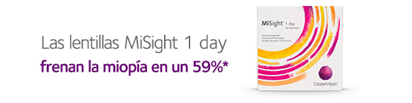 Las Lentillas MiSight 1 day frenan la miopÃ­a en un 59%*